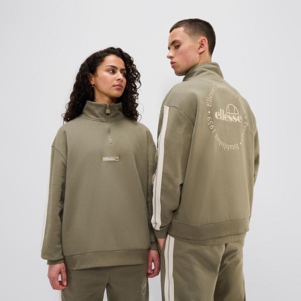 Ellesse Zaragoza 1/2 Zip Track Top Khaki