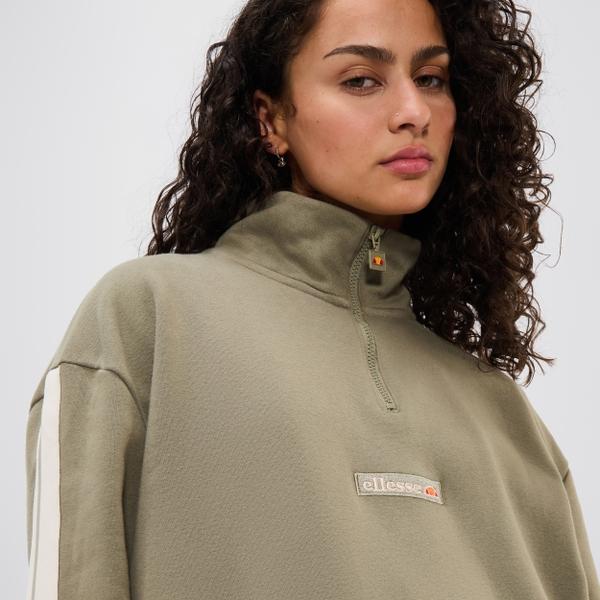 Ellesse Zaragoza 1/2 Zip Track Top Khaki