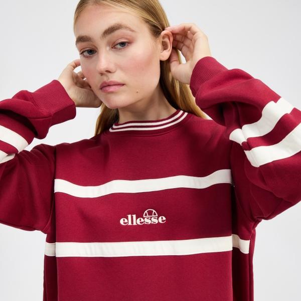 Ellesse Women's Marchi Sweatshirt Burgundy/Off White