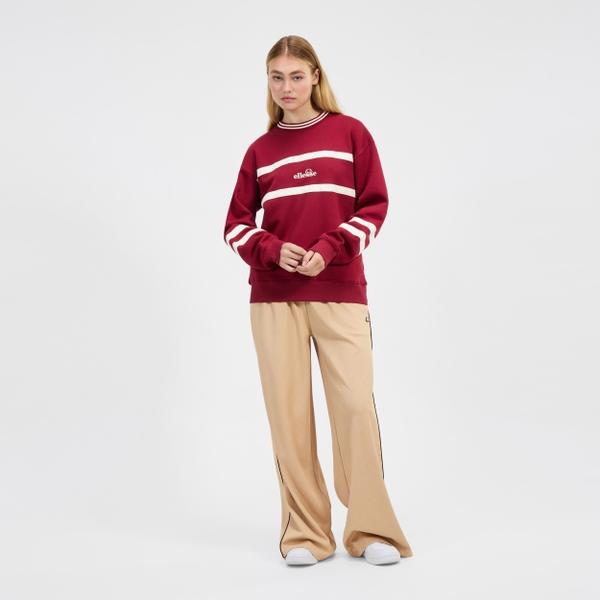 ellesse Women's Marchi Sweatshirt Burgundy/Off White