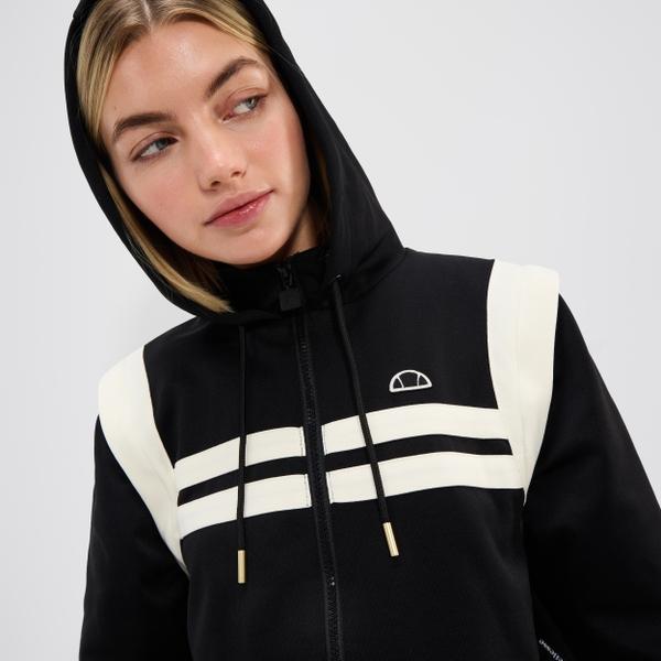 Ellesse Women's Perna Cropped Track Top Black/Off White