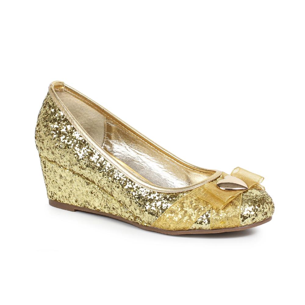 Ellis Curtain 0" Heel Women's Glitter Princess Shoe With Heart Décor