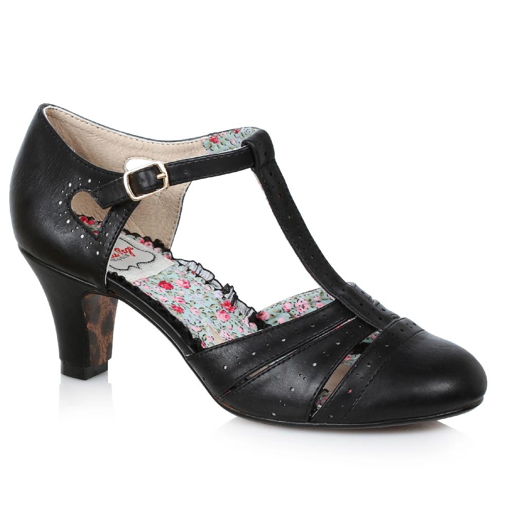 ellis curtain 2.5" Spectator Heel With T-Strap And Cutout Detail