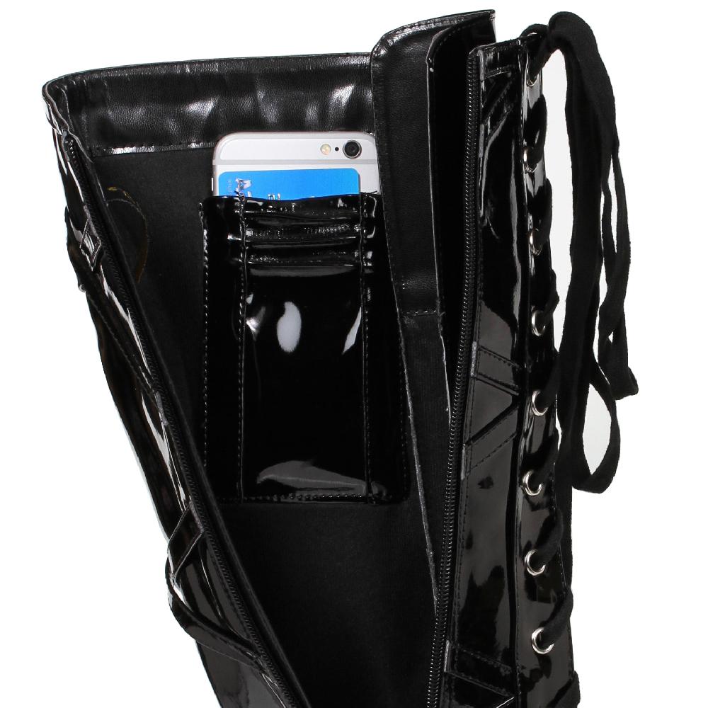 Ellis Curtain 6" Lace Up Platform Boot W Inner Pocket