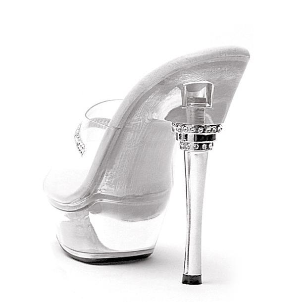 Ellis Curtain 6" Rhinestone Heel Mule W/Rhinestone On Upper