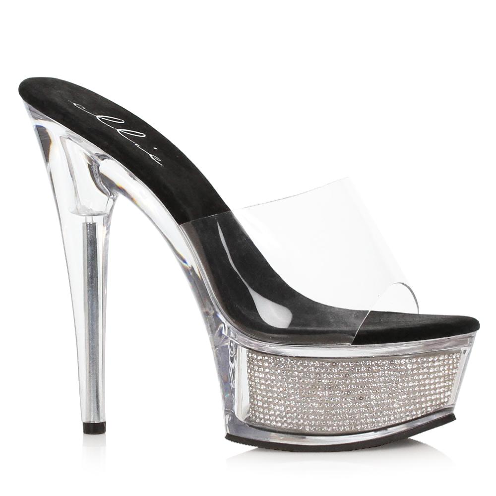 Ellis Curtain 6" Stiletto Sandal With Rhinestone In Platform