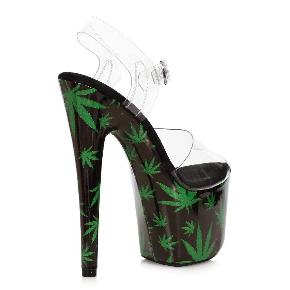 Ellis Curtain 7" Stiletto Sandal W/ Marijuna Platform