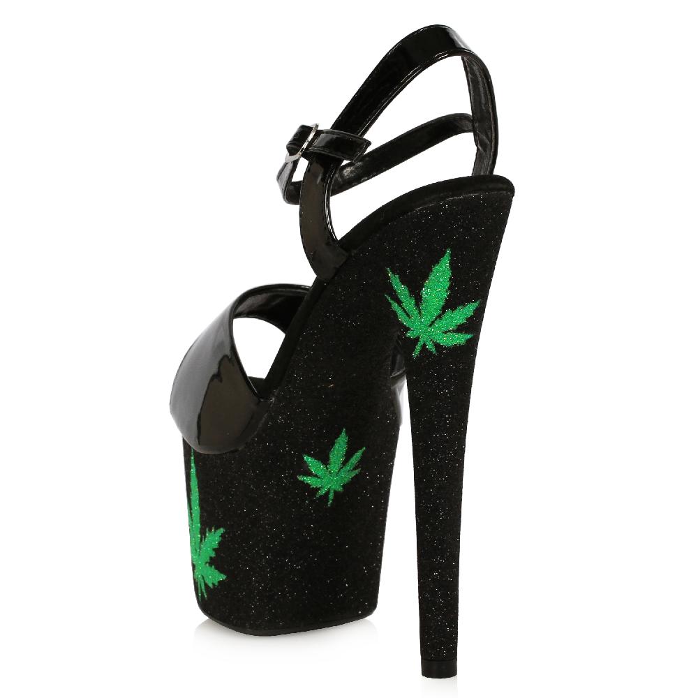 Ellis Curtain 7" Stiletto Sandal With Marijuna Platform