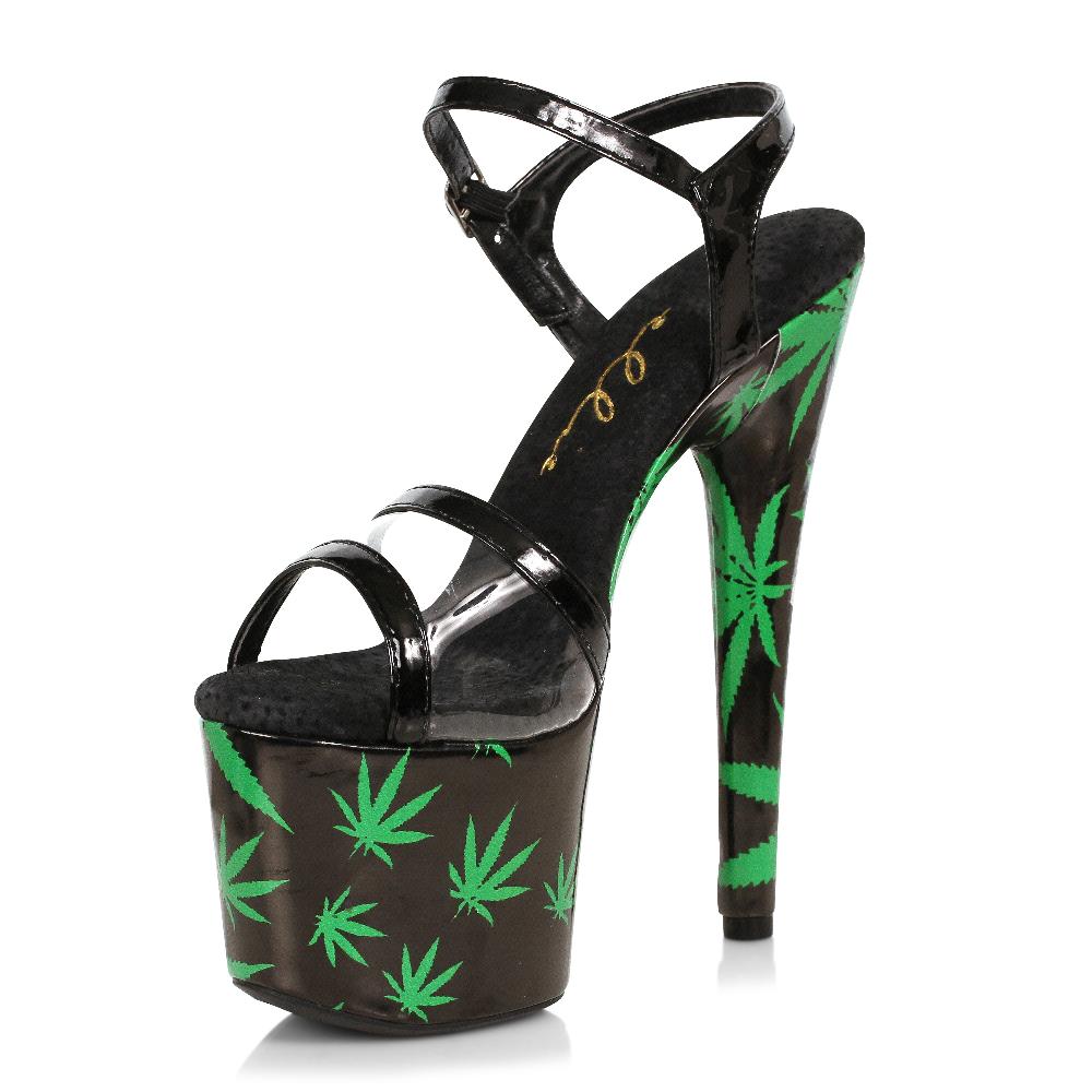 Ellis Curtain 7" Stiletto Sandal With Marijuna Platform