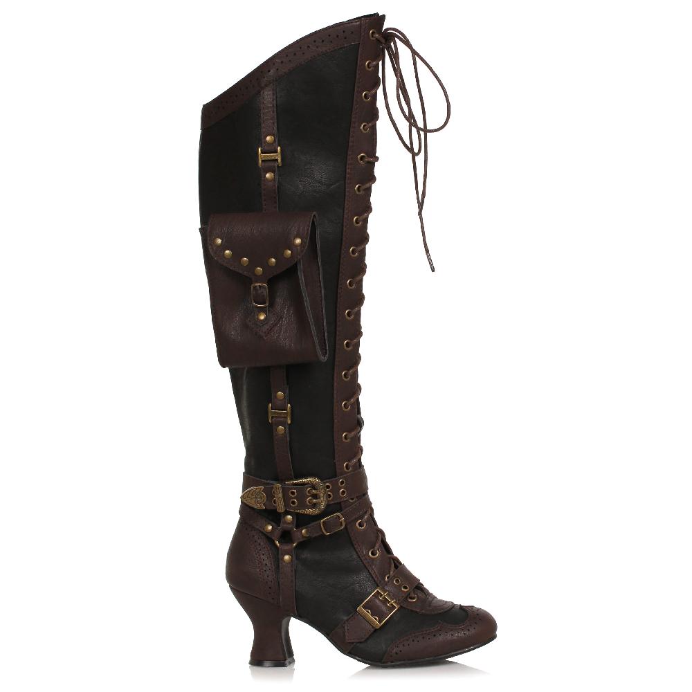 ellis curtain 2.5" Heel Steampunk Boot