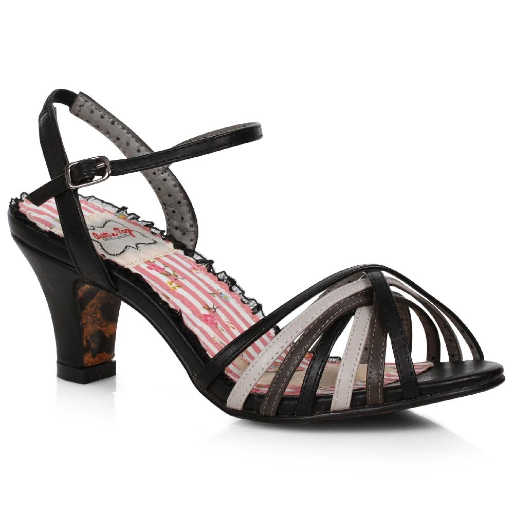 ellis curtain 2.5" Heel Tri Toned Strappy Sandal