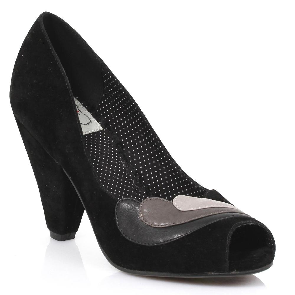 ellis curtain 3-1/2" Cone Heel In Microfiber Suede