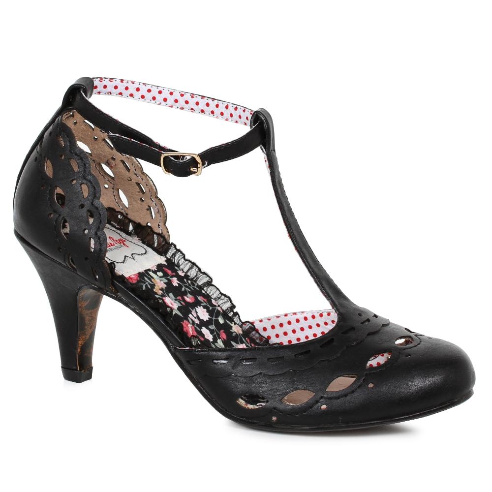 ellis curtain 3" T Strap Cut Out Detail Heel