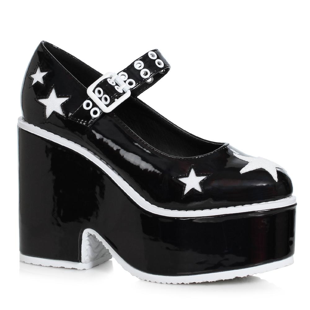 Ellis Curtain 4 " Mary-Jane Wedge With Star Cutout
