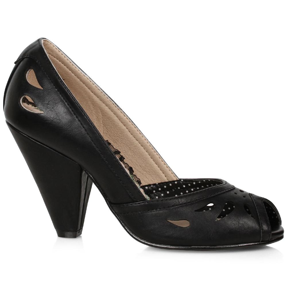 ellis curtain 4" OPEN TOE PUMP WITH CUT OUTS