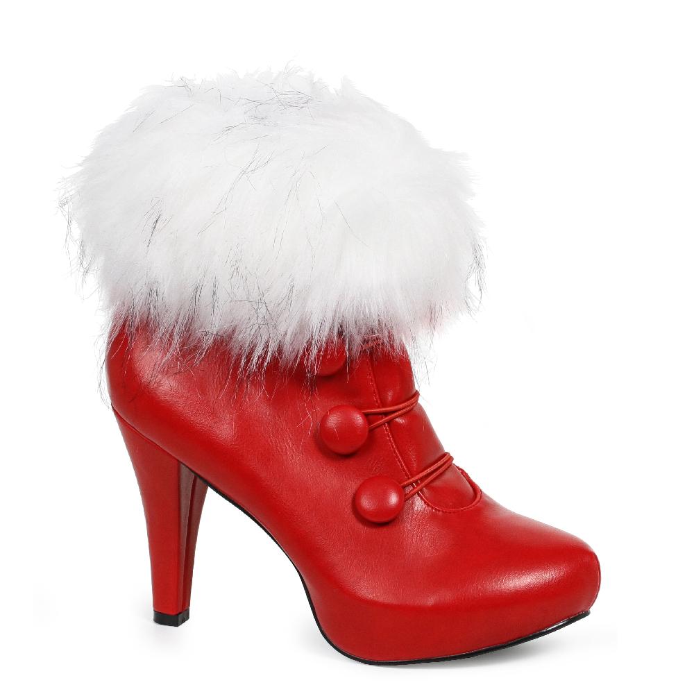 Ellis Curtain 4" Womens Bootie With Faux Fur