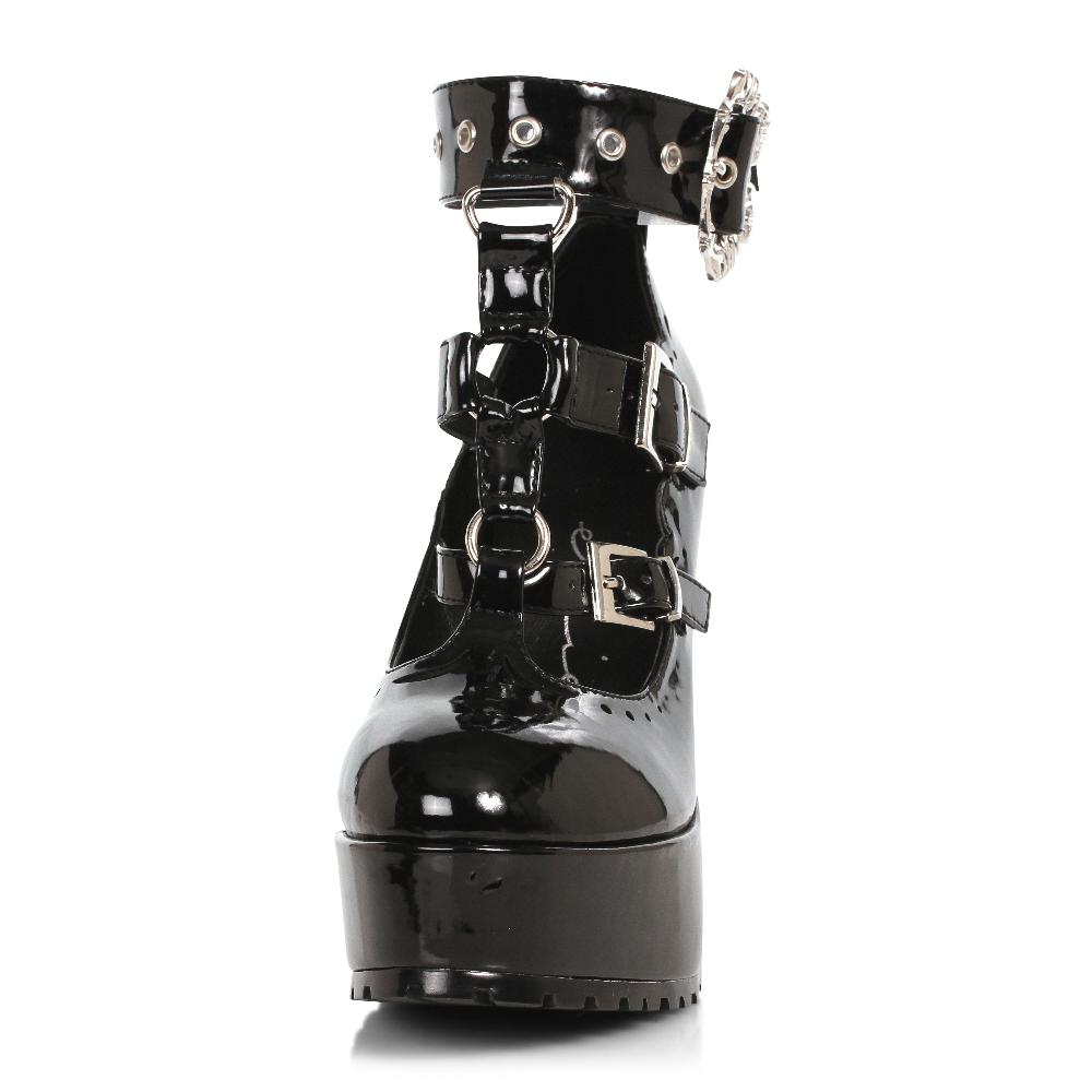 Ellis Curtain 5.5" Chunky Heel With Buckles