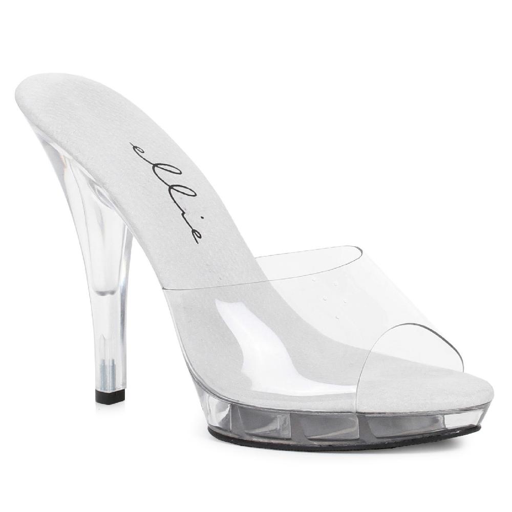 ellis curtain 5" Heel Clear Wide Width Sandal