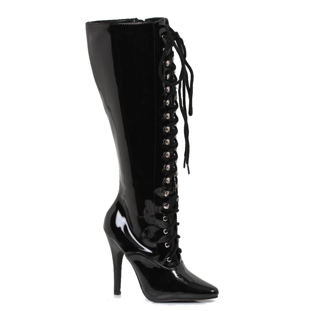 Ellis Curtain 5" Heel Lace Up Knee Boot