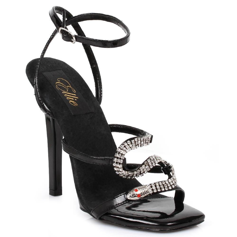 ellis curtain 5" Heel Strap Sandal with Snake Décor