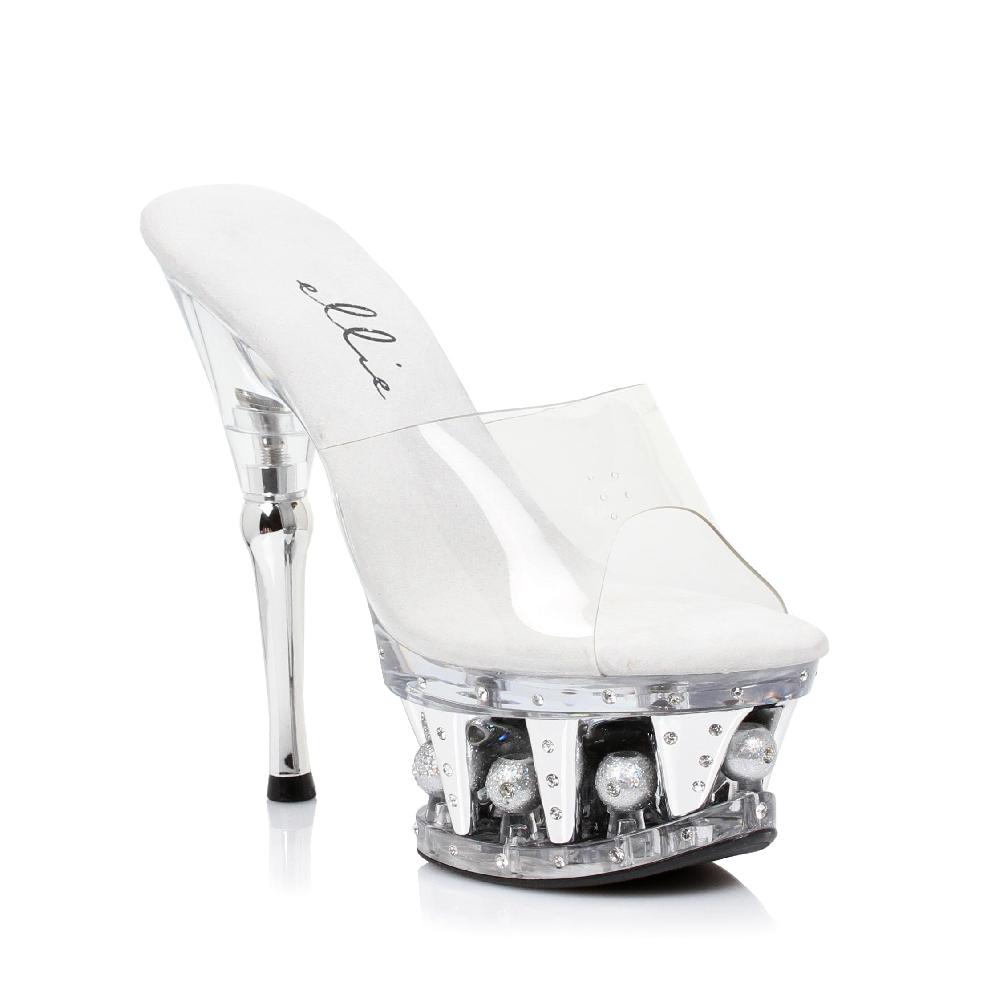 ellis curtain 6" Disco Ball Platform/ Clear Mule