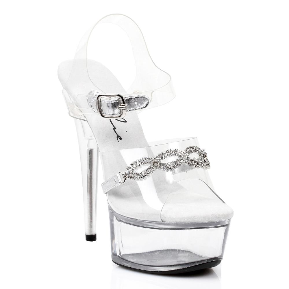 Ellis Curtain 6" Heel Sanda With Rhinestones