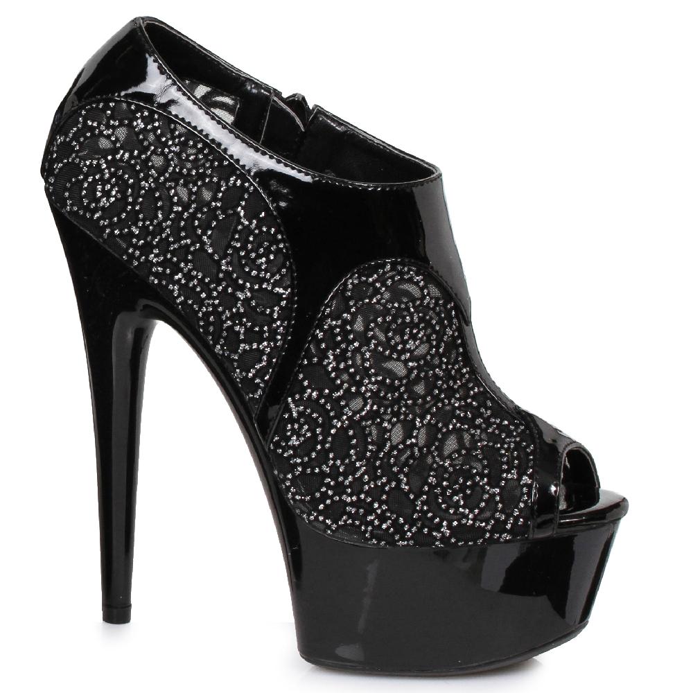 Ellis Curtain 6" Mesh Rhinestone Booty