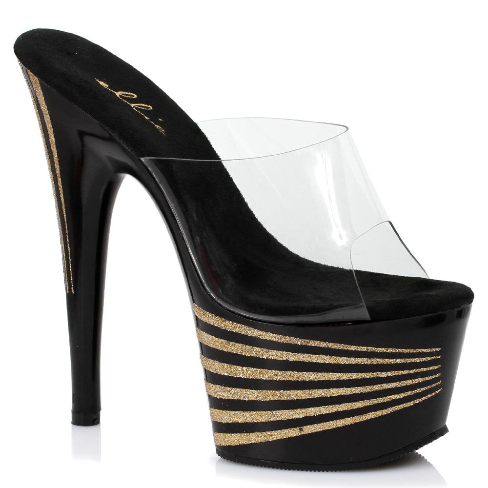 ellis curtain 7 Inch Glitter Mule