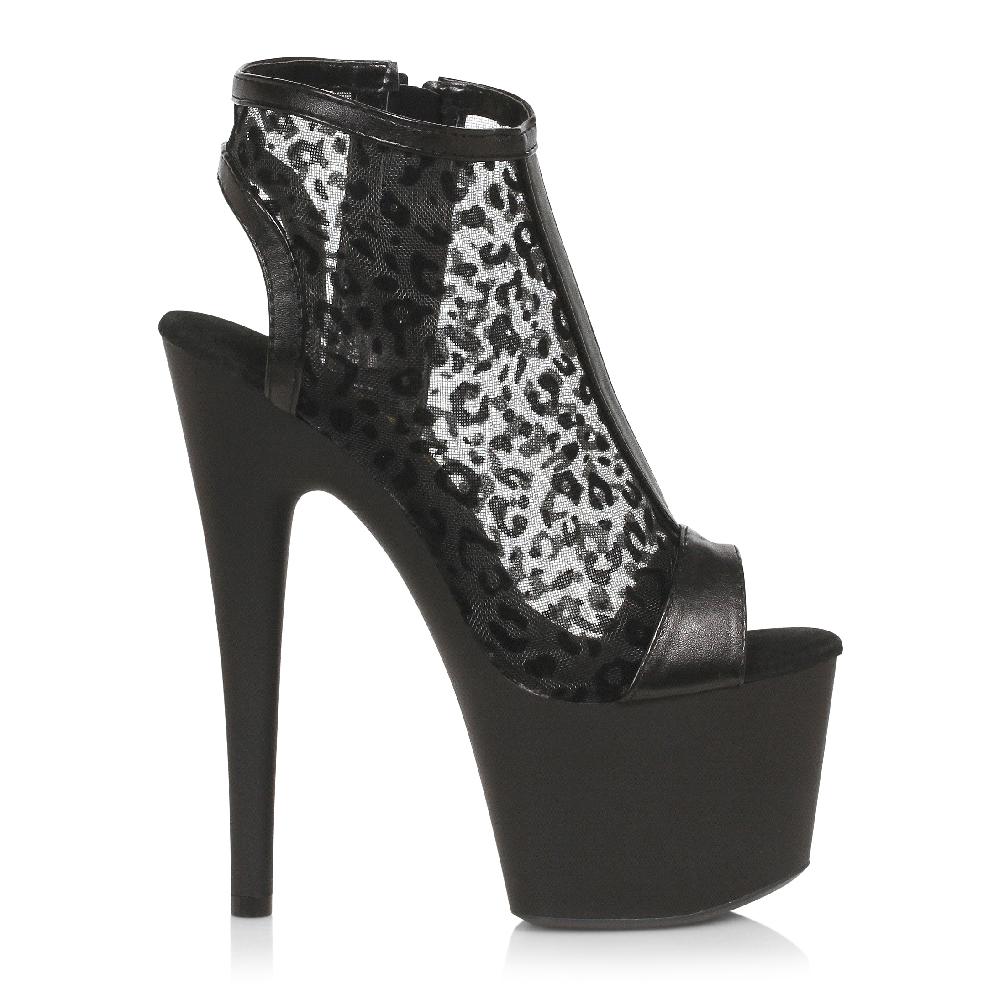 Ellis Curtain 7" Peeptoe Leopard Bootie