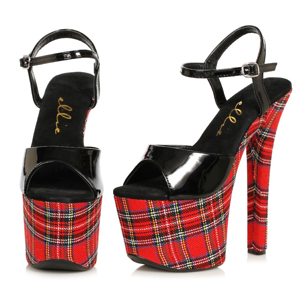 Ellis Curtain 7" Plaid Stiletto Heel