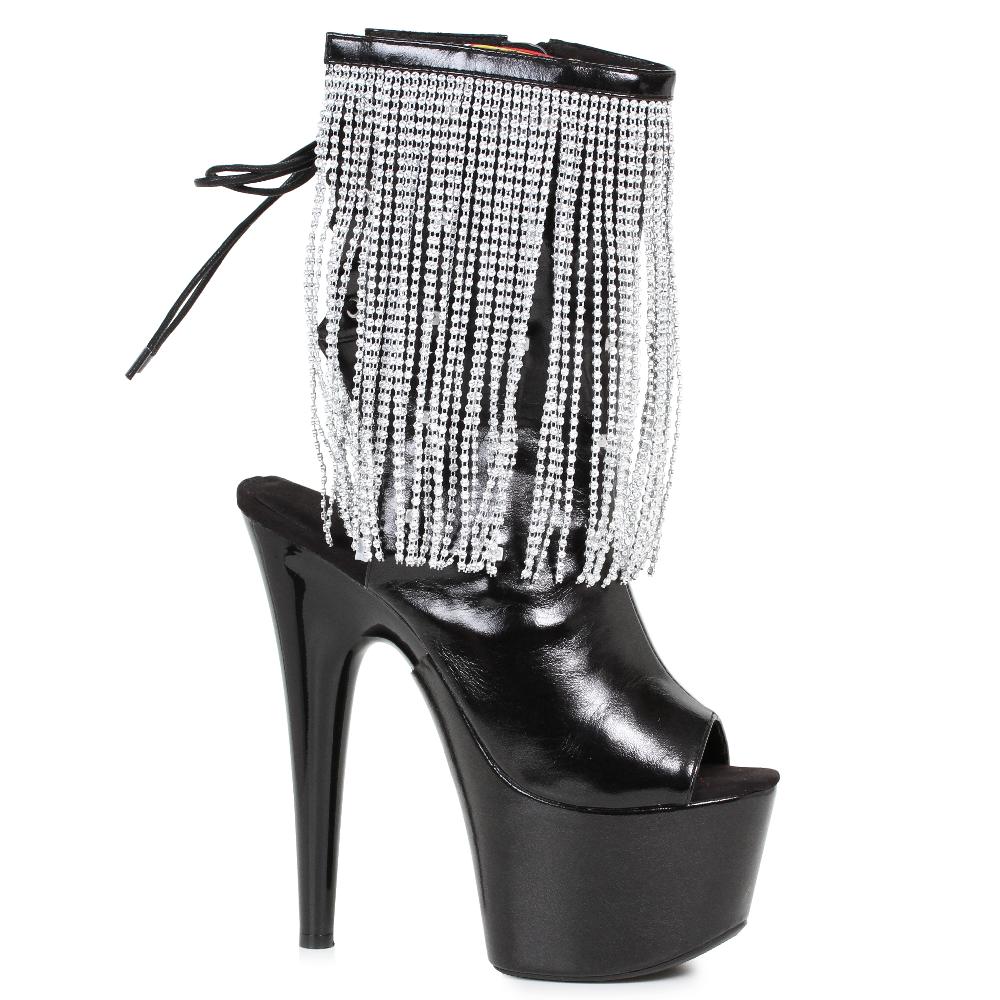 ellis curtain 7" Platform Heel W/Fringe Light Up