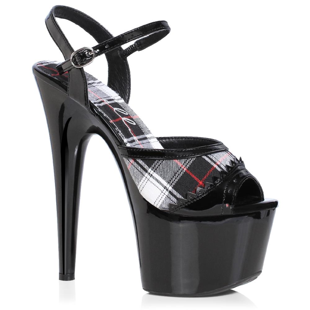 ellis curtain 7" Stiletto Sandal With Plaid