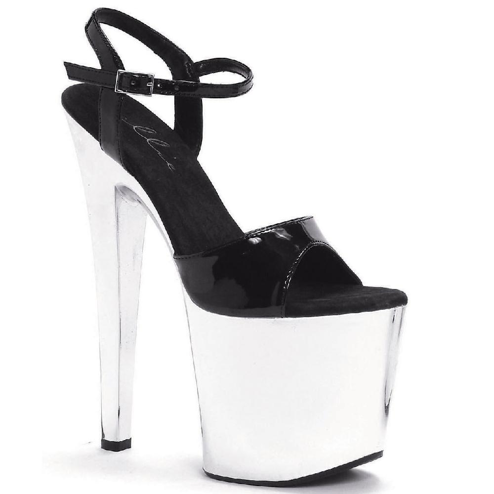 ellis curtain 8" Heel Chrome Sandal