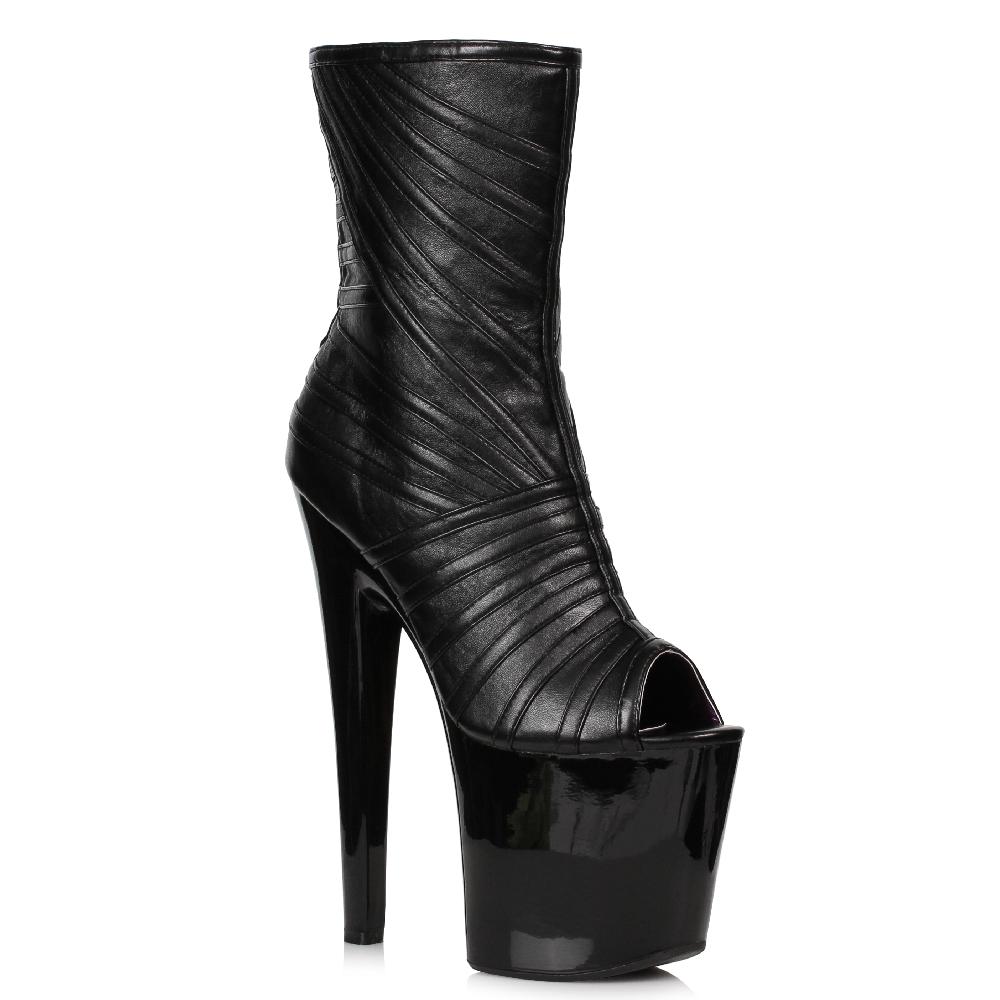 ellis curtain 8" OPEN TOE BOOTIE