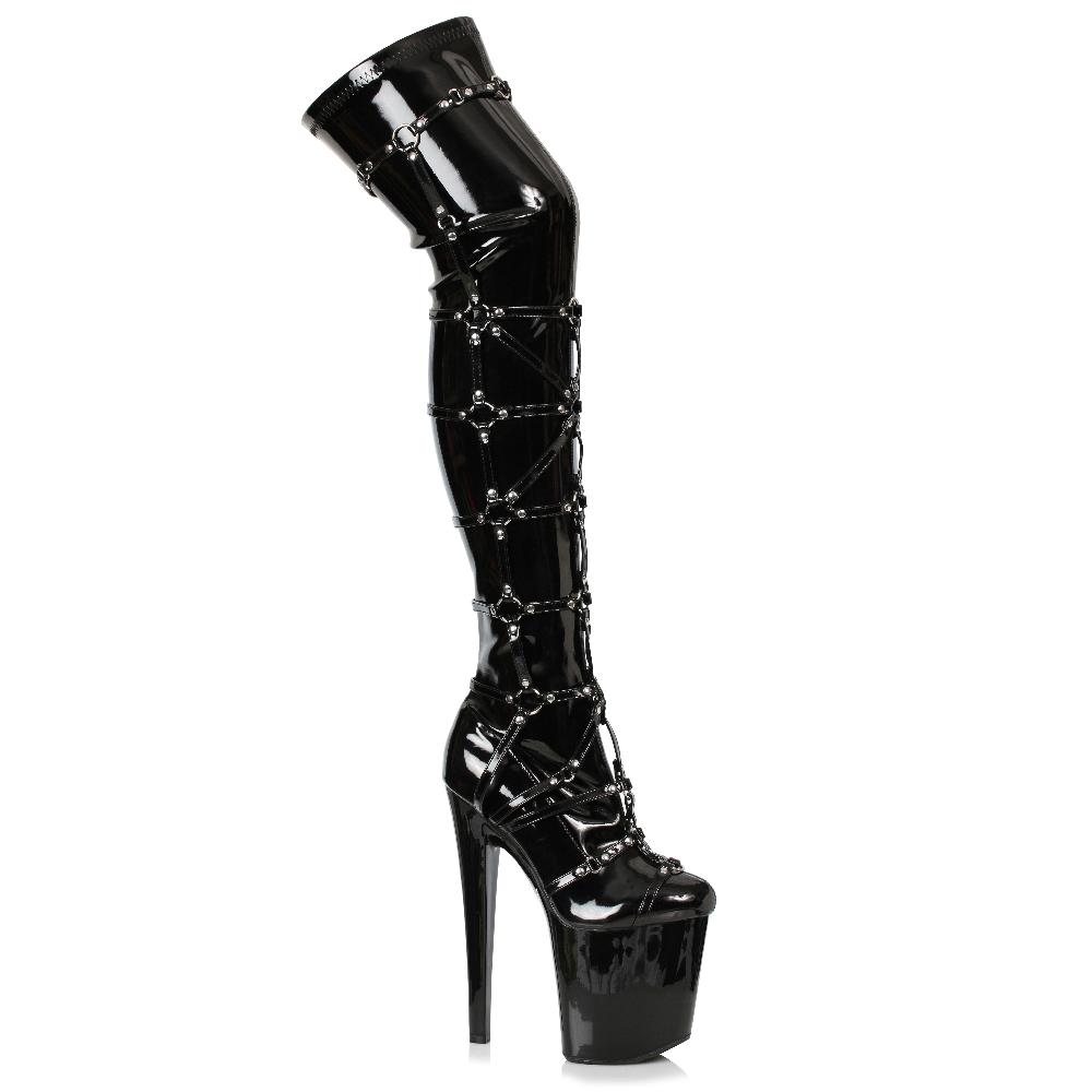 Ellis Curtain 8" THIGH HIGH BOOT WITH RINGS
