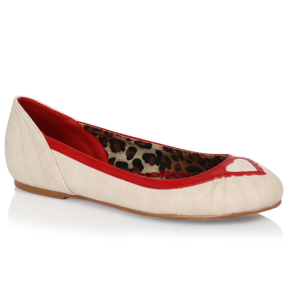 ellis curtain Two Toned Flat Shoe with Heart