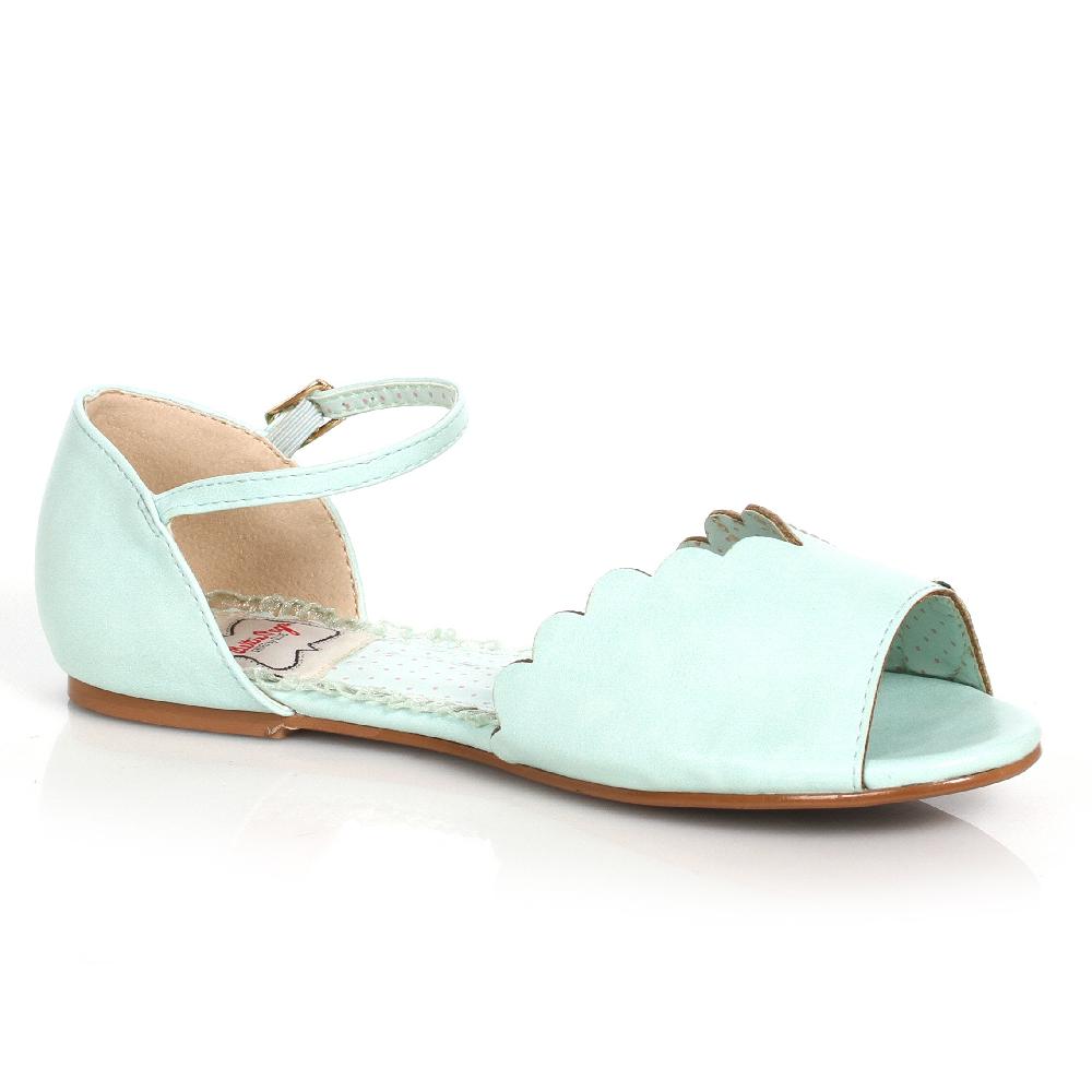 Ellis Curtain Tri Toned Flat Shoe With Buckle Closure
