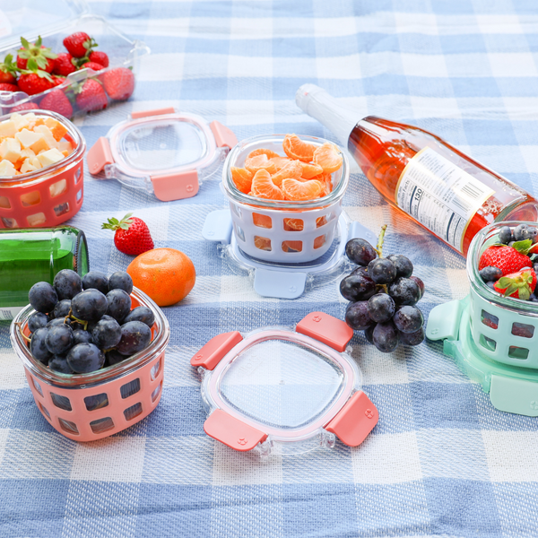 Ello Duraglass™ 2 Cup Glass Meal Prep Bowl - 4 Pack