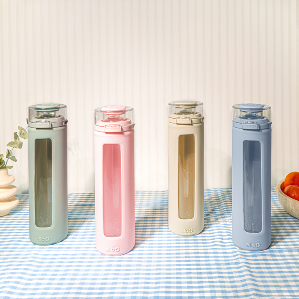 Ello Clara 20oz Glass Water Bottle