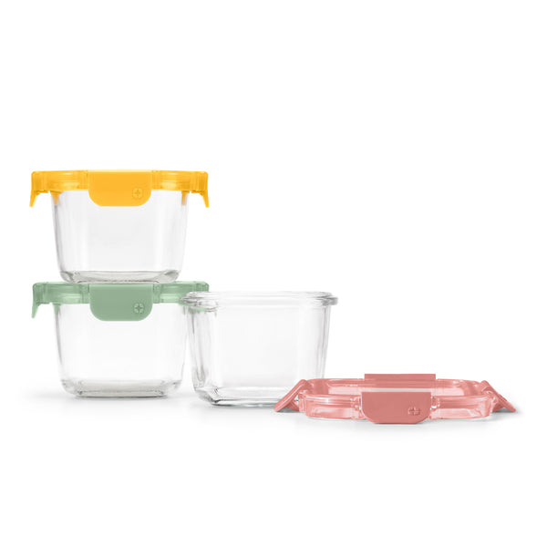 Ello Color Lock® Glass 2 Cup Round 6pc Set