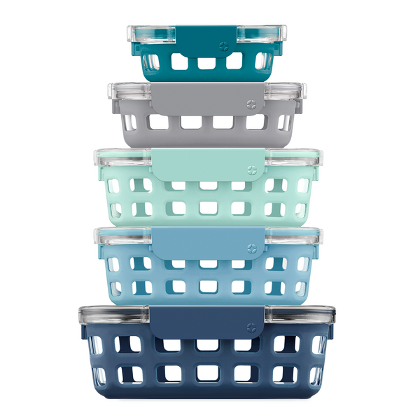 Ello Ello Duraglass™ Multi Pack Meal Prep Containers Set Of 5