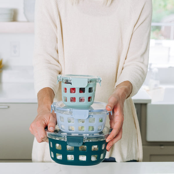 Ello Ello Duraglass™ Round Meal Prep Containers Set Of 5