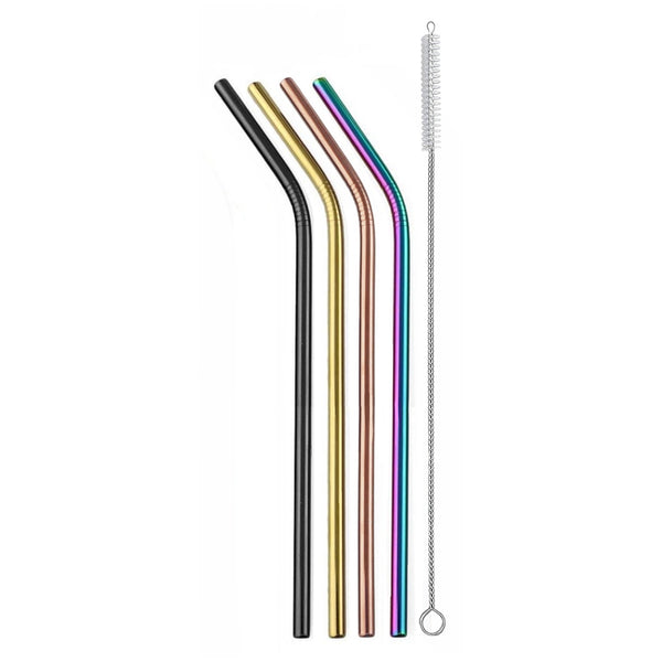 ello Stainless Reusable Straws - Set of 4