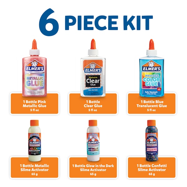 Elmer Elmer's Collection Slime Kit 6 Count