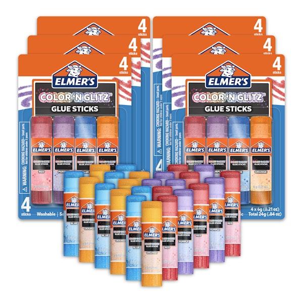 elmer Elmer's Color 'N Glitz Glue Sticks