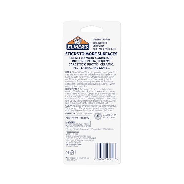 Elmer Elmer's Extra Strength Glue Sticks Jumbo