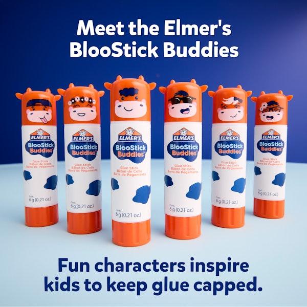 Elmer Elmer's BlooStick Buddies And Disappearing Purple Glue Sticks 12 Count