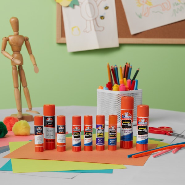 Elmer Elmer's Disappearing Purple School Glue Sticks Large
