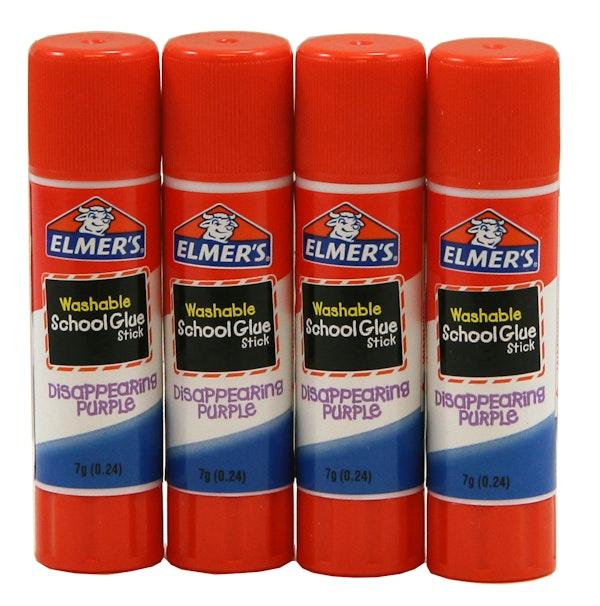 Elmer Elmer's Disappearing Purple School Glue Sticks Small