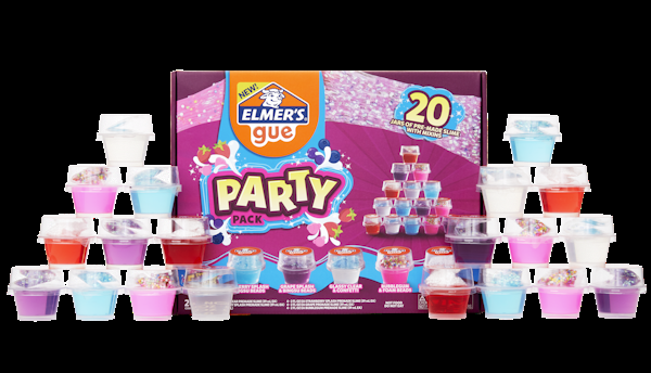 Elmer Elmer’s Gue Premade Slime Slime Kit Includes Fun Unique Add-Ins Party Pack 20 Count
